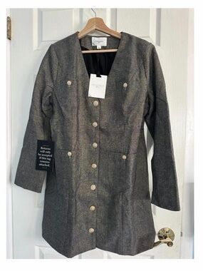 Metallic Tweed Dress